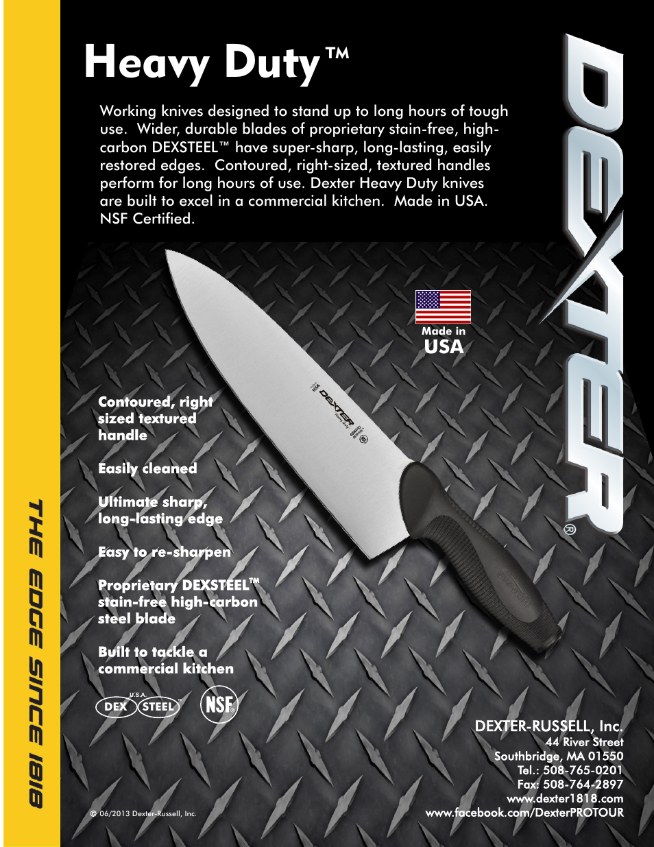 Dexter Heavy Duty Product Flyer User Manual | 2 pages