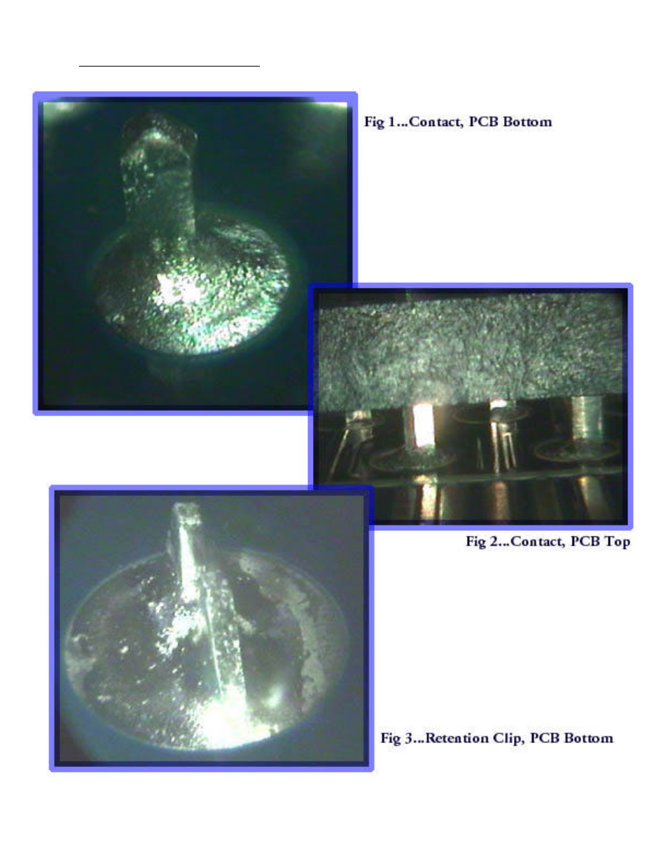 Pb-free solder joint photos | A P Products Meritec Through Hole Products Using Lead-Free Solder User Manual | Page 6 / 11