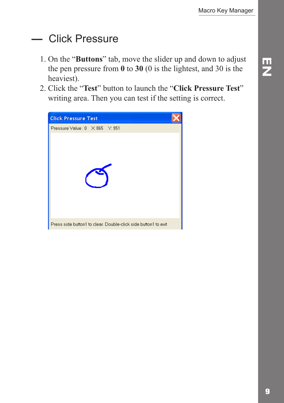 Click pressure | Adesso Cybertablet Z12 Users Manual User Manual | Page 11 / 38