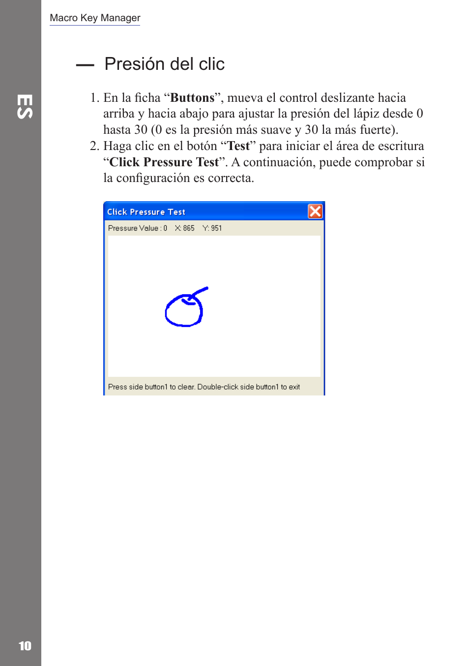 Presión del clic | Adesso Cybertablet Z12 Users Manual User Manual | Page 24 / 38