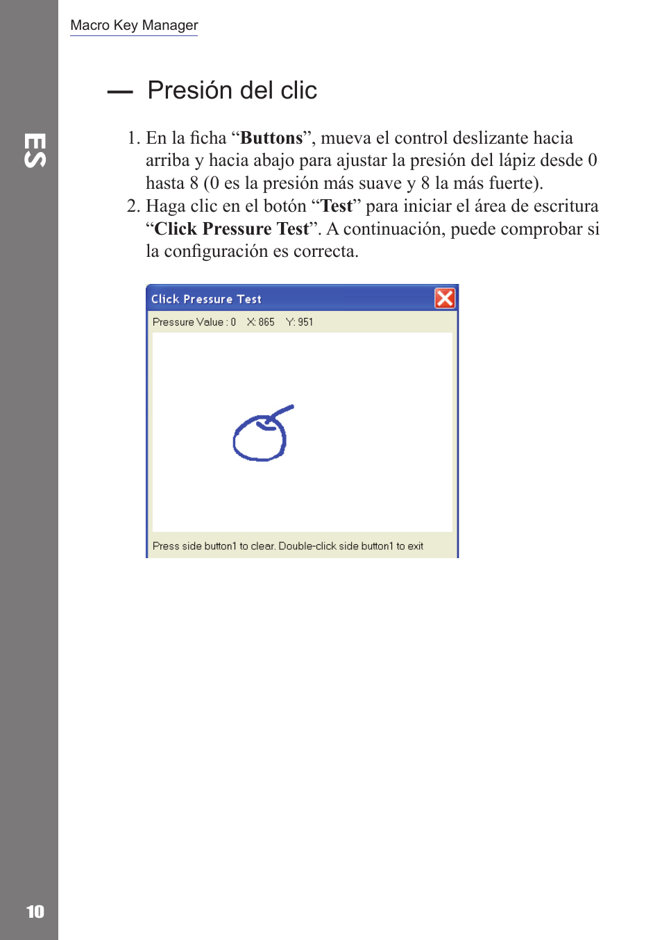 Presión del clic | Adesso Cybertablet M14 Users Manual User Manual | Page 23 / 36