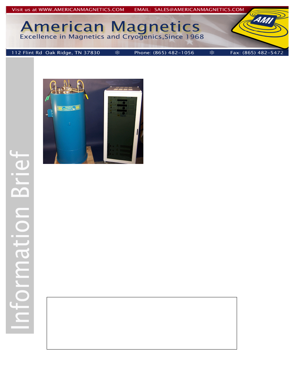 American Magnetics MAxes Multi-Axis Magnet systems for Vector Fields User Manual | 4 pages