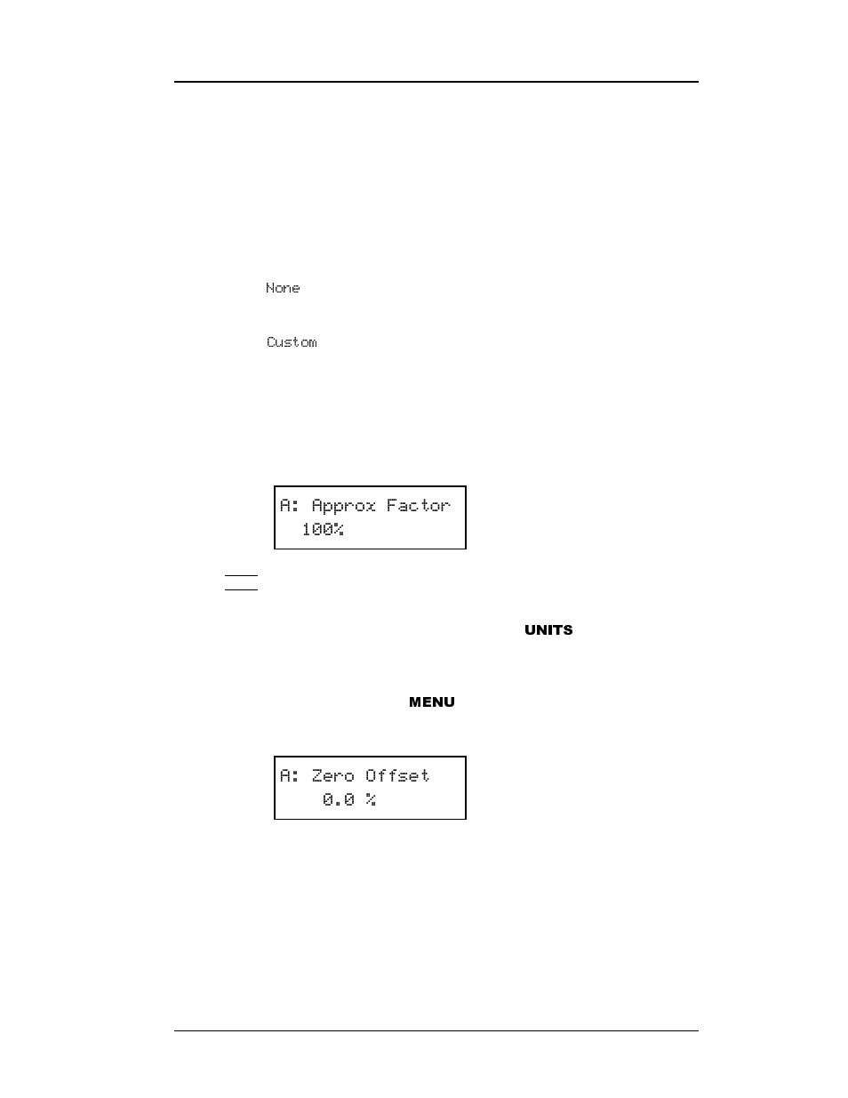 Units, Menu | American Magnetics 286 Multi-Sensor Liquid Level Instrument (CE-Marked) User Manual | Page 46 / 116