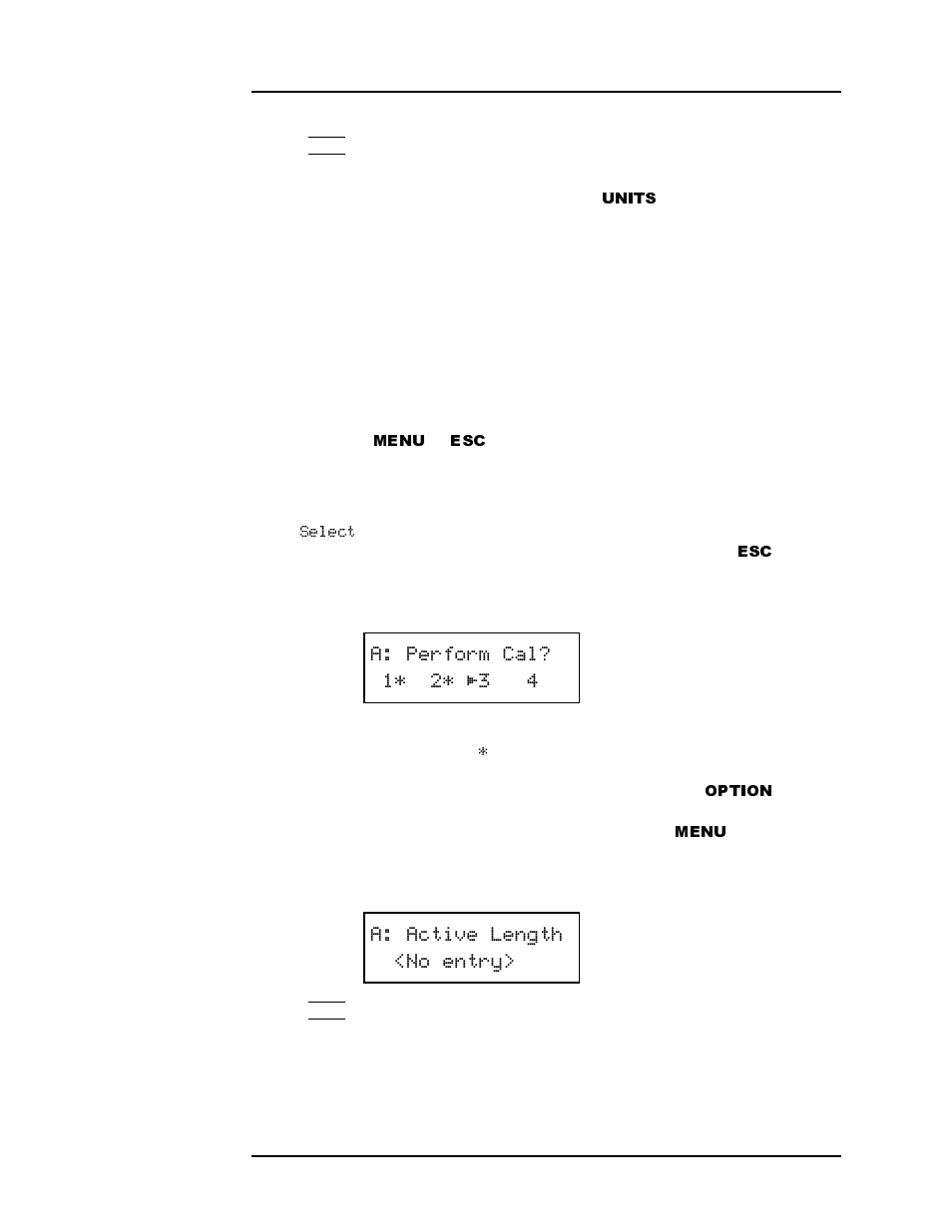 Units, Menu, Option | American Magnetics 286 Multi-Sensor Liquid Level Instrument (CE-Marked) User Manual | Page 47 / 116