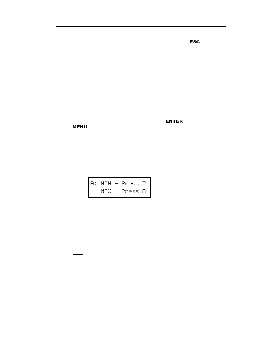 Enter, Menu | American Magnetics 286 Multi-Sensor Liquid Level Instrument (CE-Marked) User Manual | Page 48 / 116