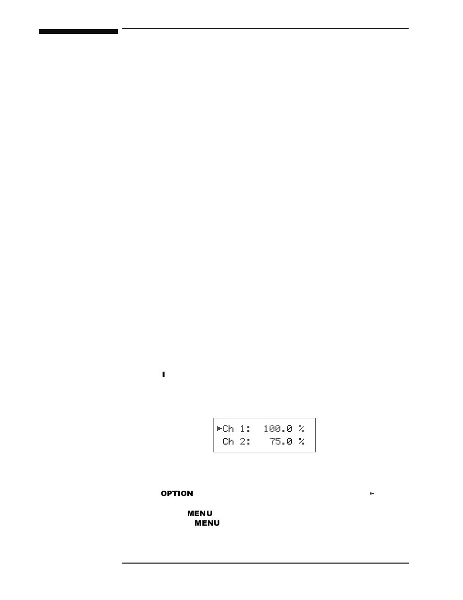 4 operation, Option, Menu | American Magnetics 286 Multi-Sensor Liquid Level Instrument (CE-Marked) User Manual | Page 51 / 116