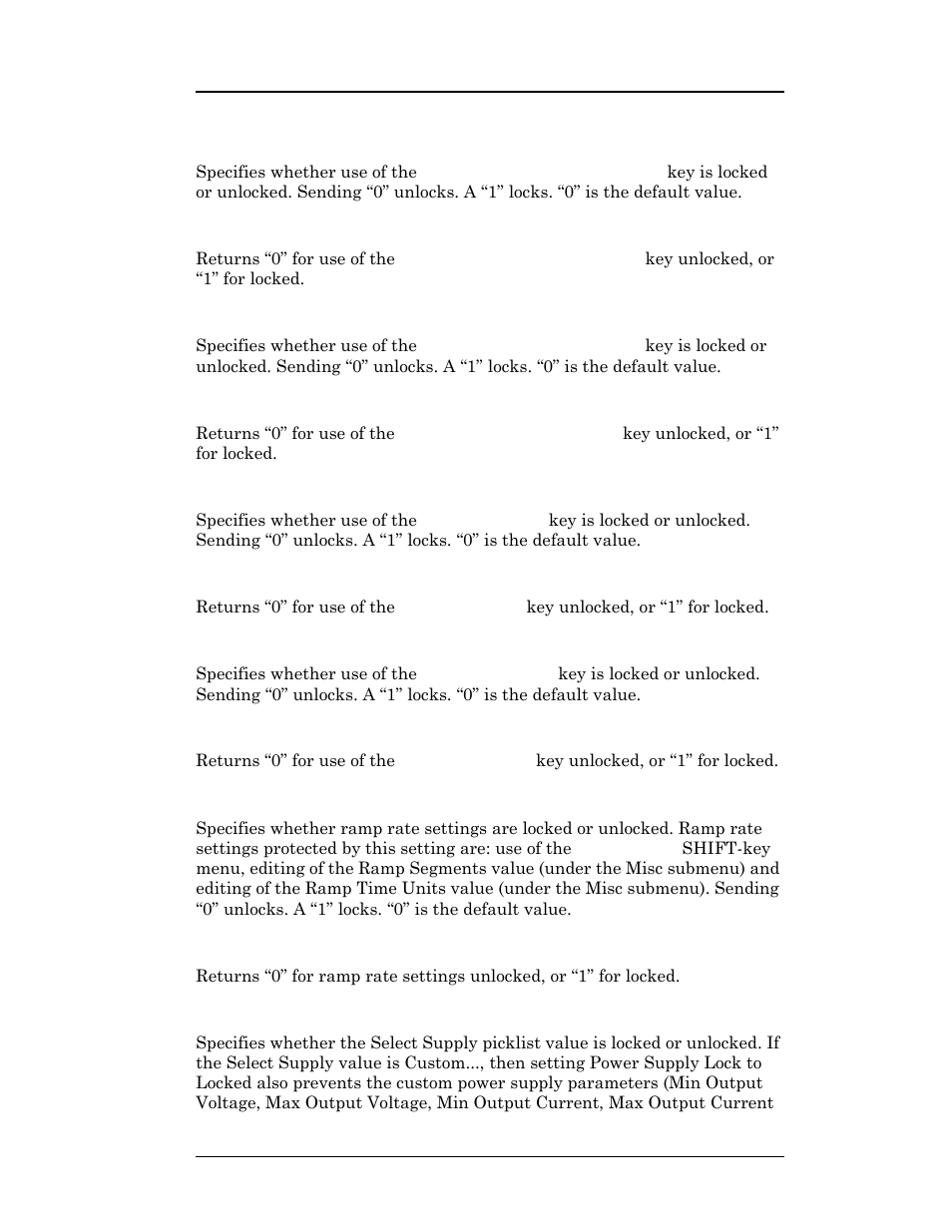 Remote interface reference | American Magnetics 05100PS-430-601 Integrated Power Supply System User Manual | Page 136 / 224