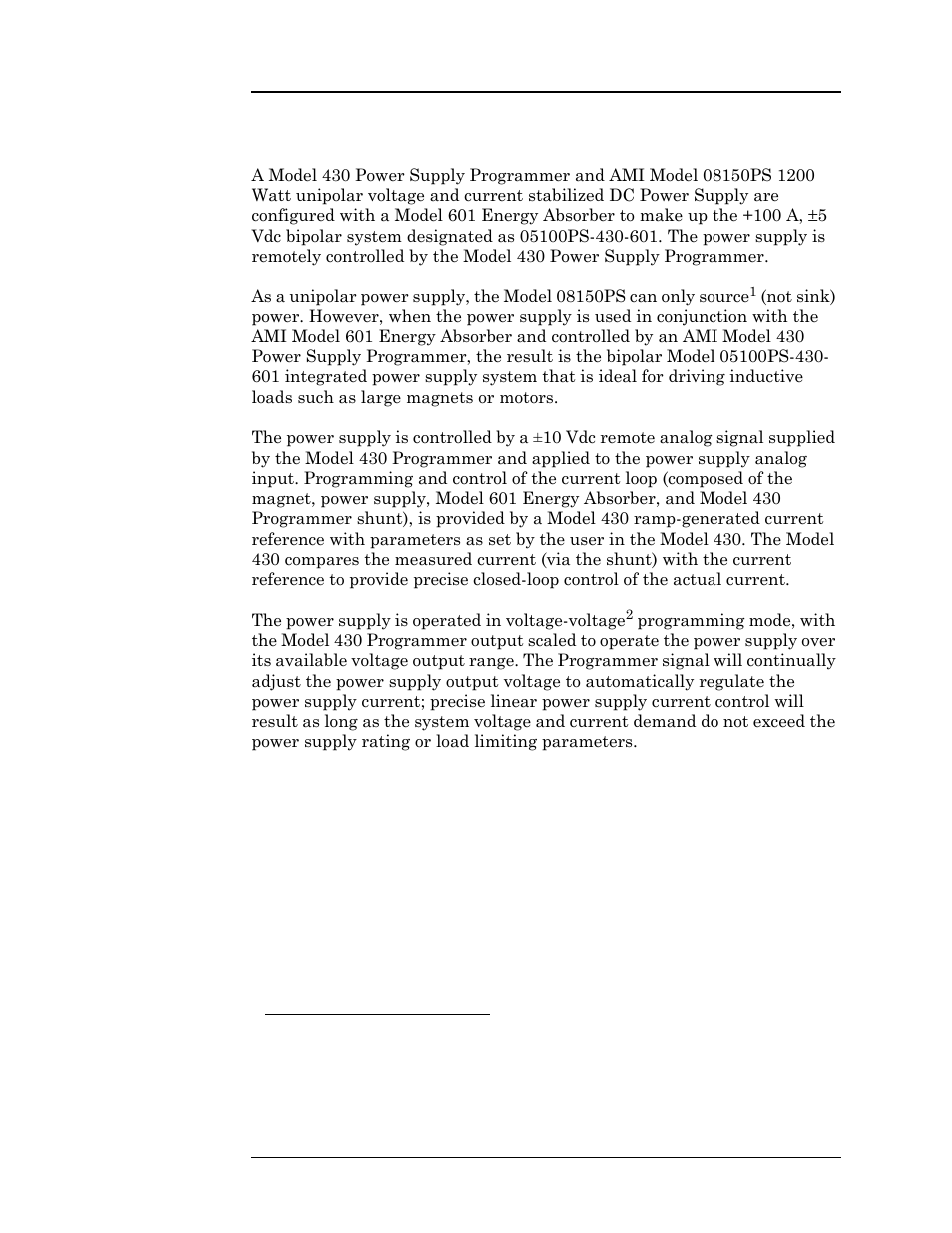 8 model 05100ps-430-601 general description, Introduction | American Magnetics 05100PS-430-601 Integrated Power Supply System User Manual | Page 21 / 224