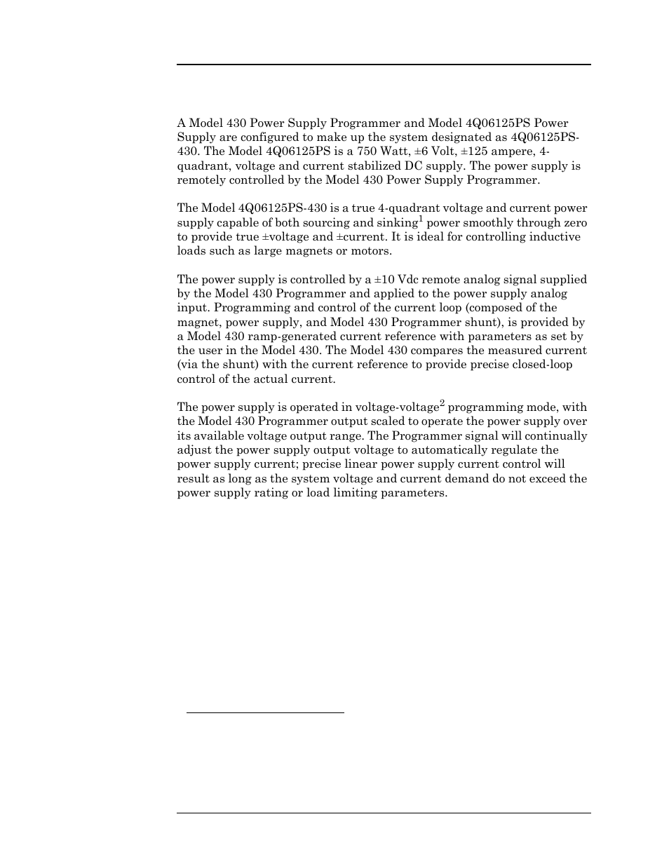 8 model 4q06125ps-430 general description, Introduction | American Magnetics 4Q06125PS-430 Integrated Power Supply System User Manual | Page 21 / 216