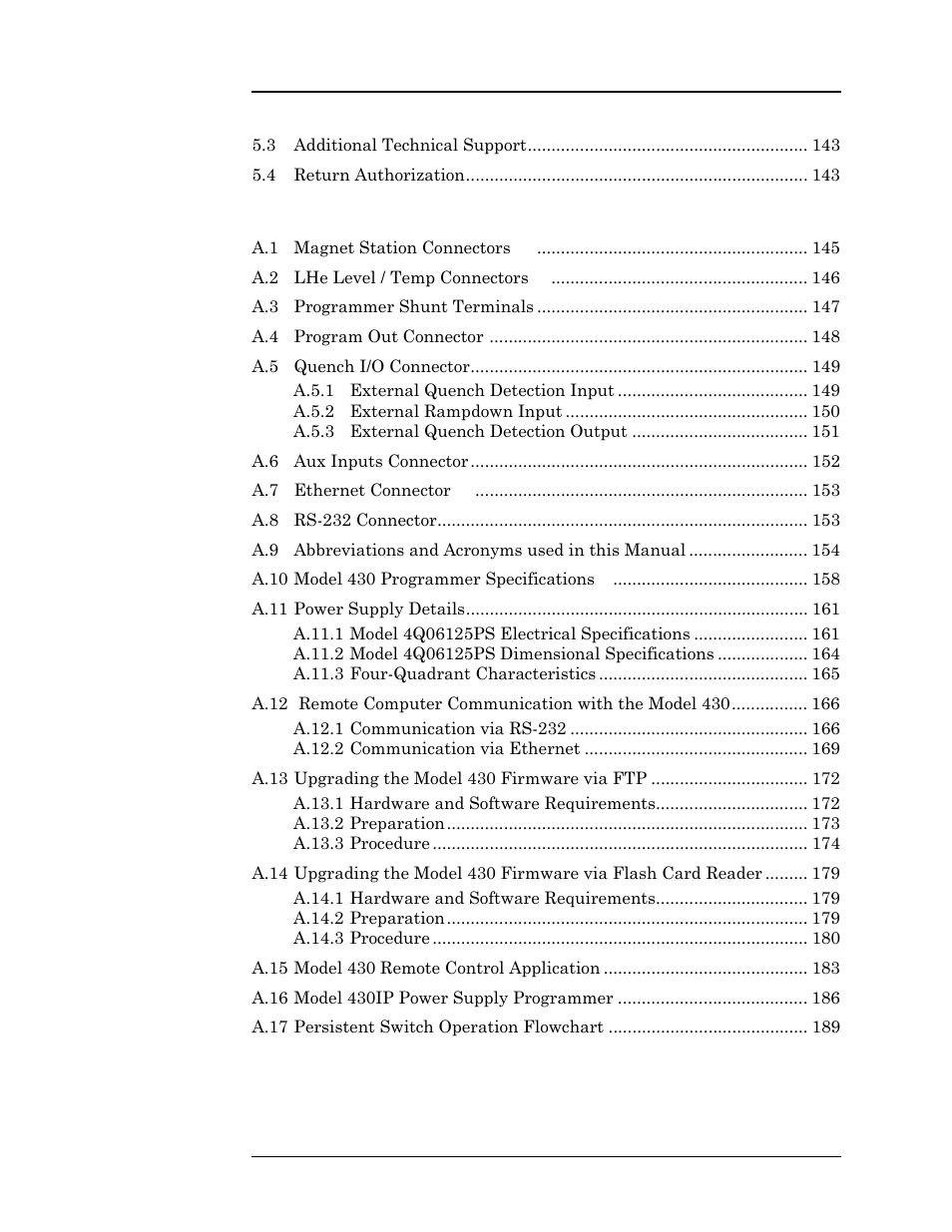 American Magnetics 4Q06125PS-430 Integrated Power Supply System User Manual | Page 7 / 216