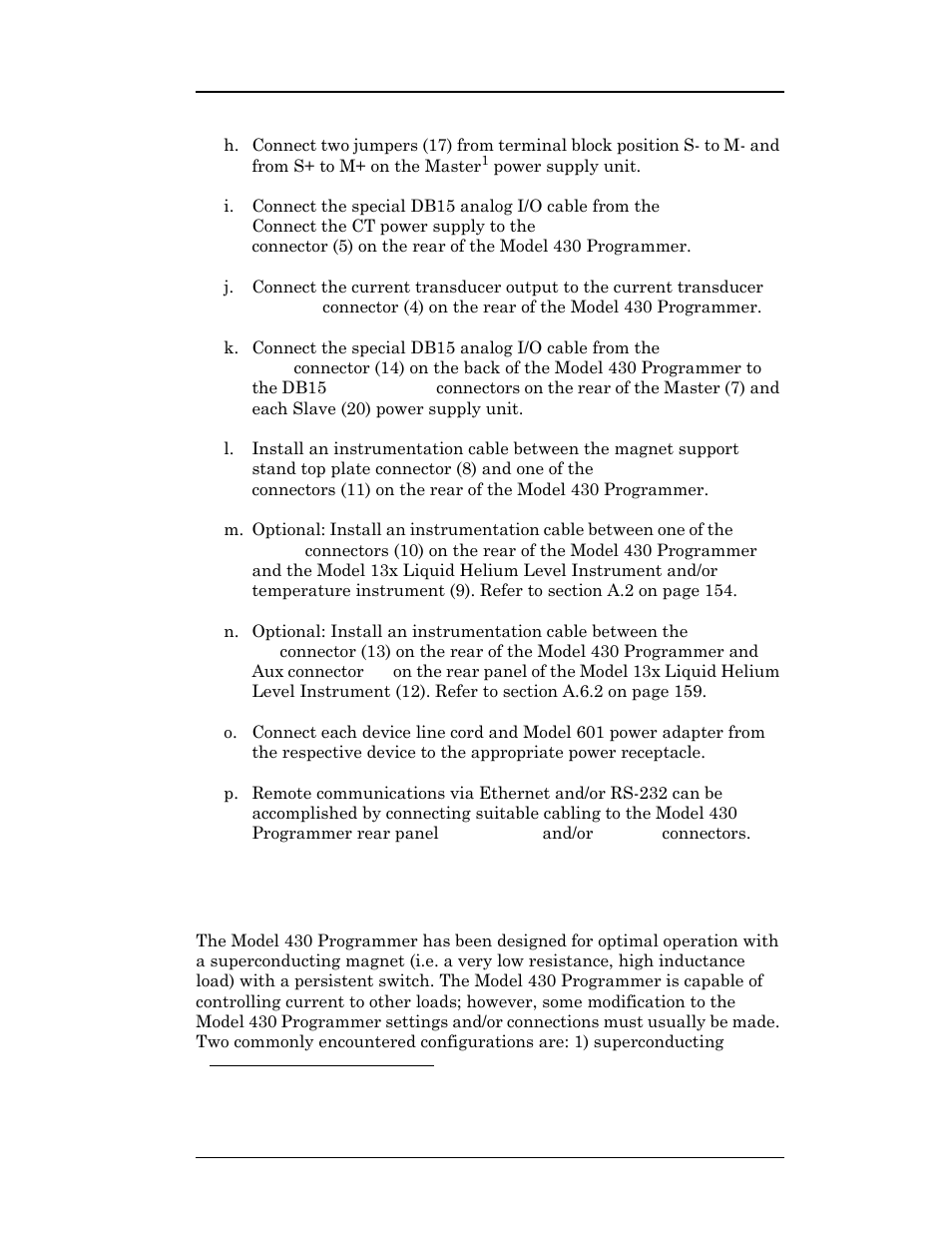 6 special configurations, Installation | American Magnetics 05500PS-430-601 High Stability Integrated Power Supply System User Manual | Page 38 / 228