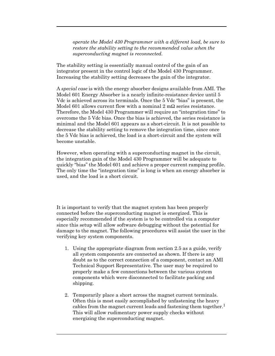 9 power-up and test procedure, Installation | American Magnetics 05500PS-430-601 High Stability Integrated Power Supply System User Manual | Page 40 / 228