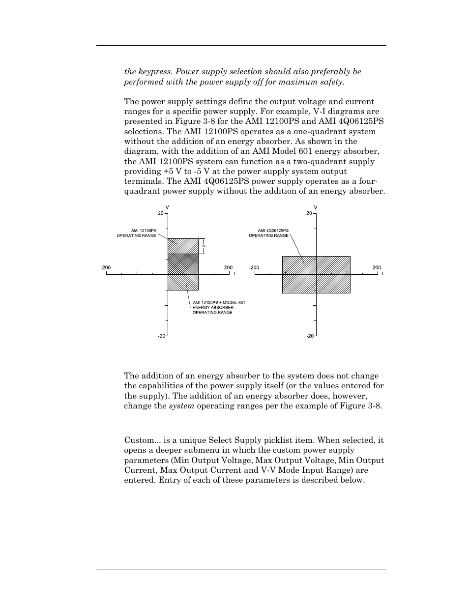 Figure 3-8. example power supply outputs, Figure 3-8 example power supply outputs, Operation | American Magnetics 05500PS-430-601 High Stability Integrated Power Supply System User Manual | Page 70 / 228