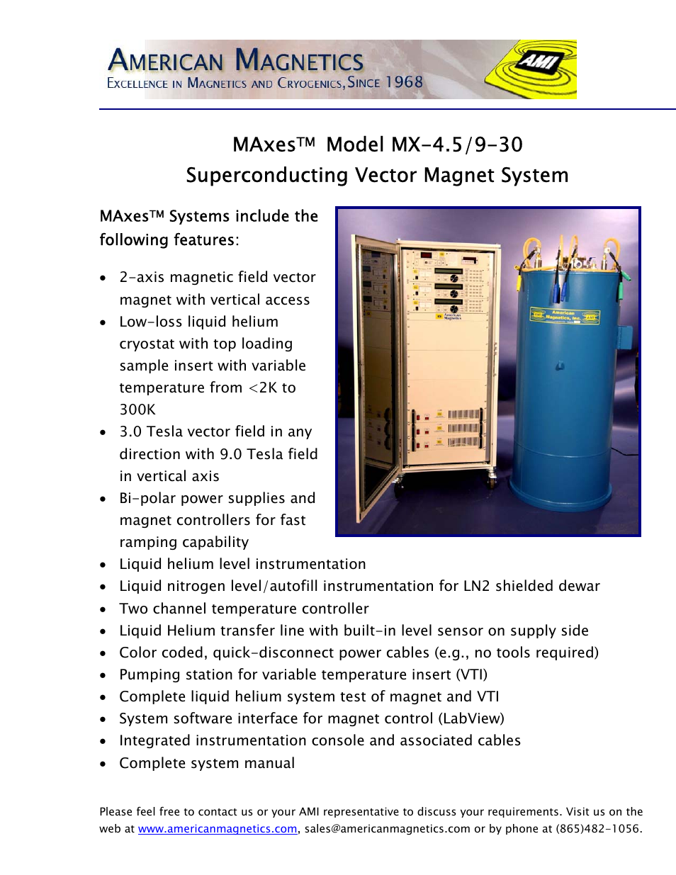 American Magnetics MX-4.5_9-30 User Manual | 2 pages