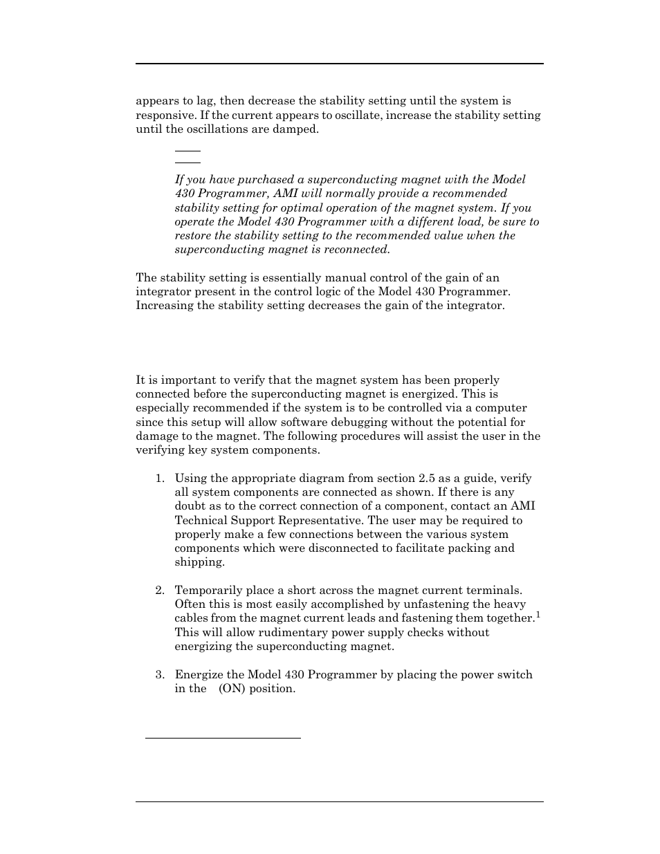 9 power-up and test procedure, Installation | American Magnetics 4Q12125PS-430 Integrated Power Supply System User Manual | Page 36 / 216