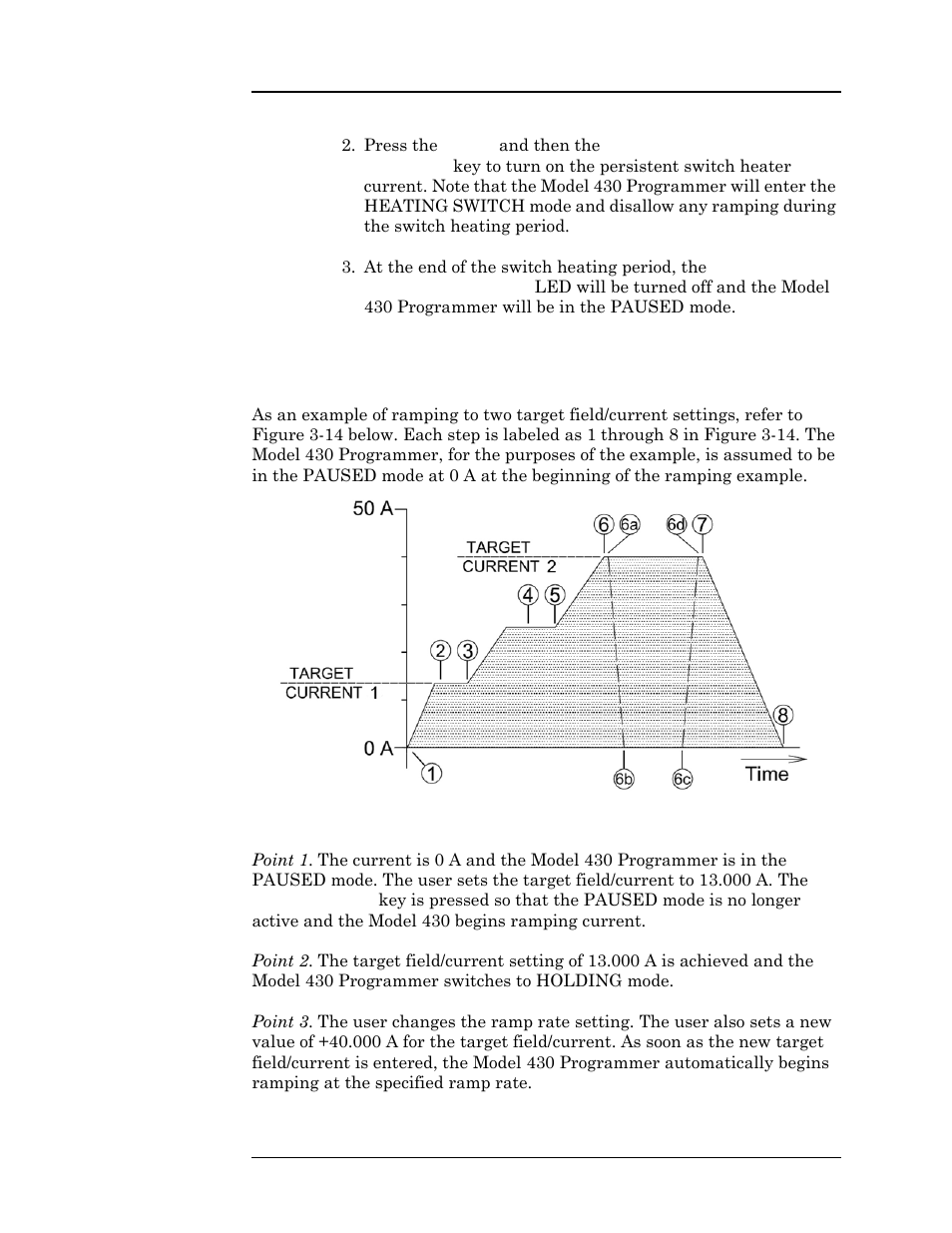 14 ramping functions example, In section 3.14 on, Operation | American Magnetics 05100PS-430-601 High Stability Integrated Power Supply System User Manual | Page 107 / 226