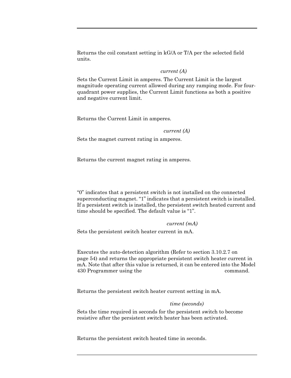 Remote interface reference | American Magnetics 4Q1010PS-430 Integrated Power Supply System User Manual | Page 131 / 214