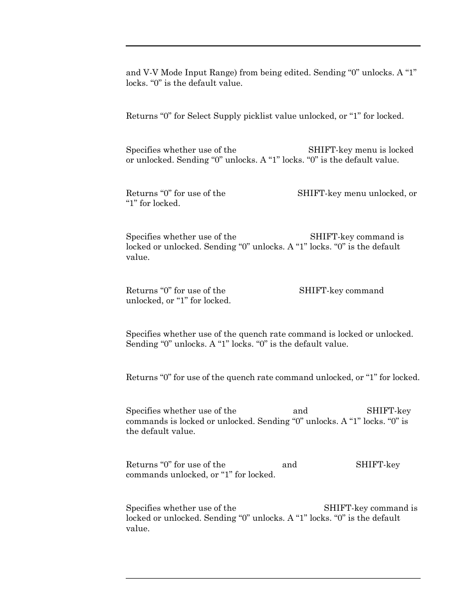 Remote interface reference | American Magnetics 4Q1010PS-430 Integrated Power Supply System User Manual | Page 135 / 214