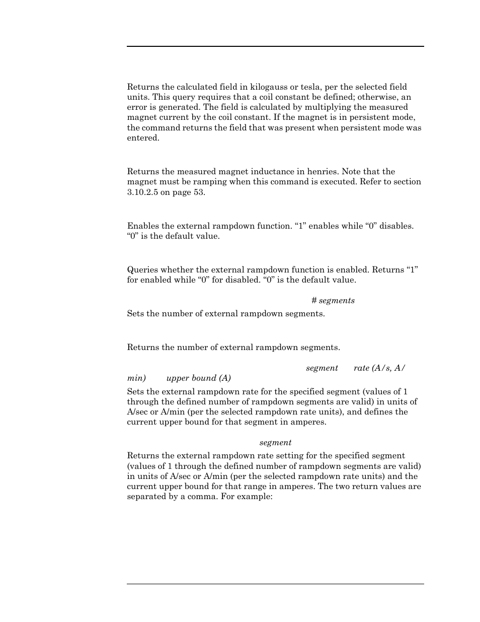 Remote interface reference | American Magnetics 4Q1010PS-430 Integrated Power Supply System User Manual | Page 141 / 214