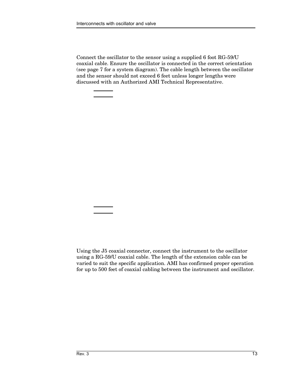5 connecting the instrument to the oscillator, Installation | American Magnetics 185 & 186 Liquid Level Instruments (CE-Marked) User Manual | Page 23 / 82