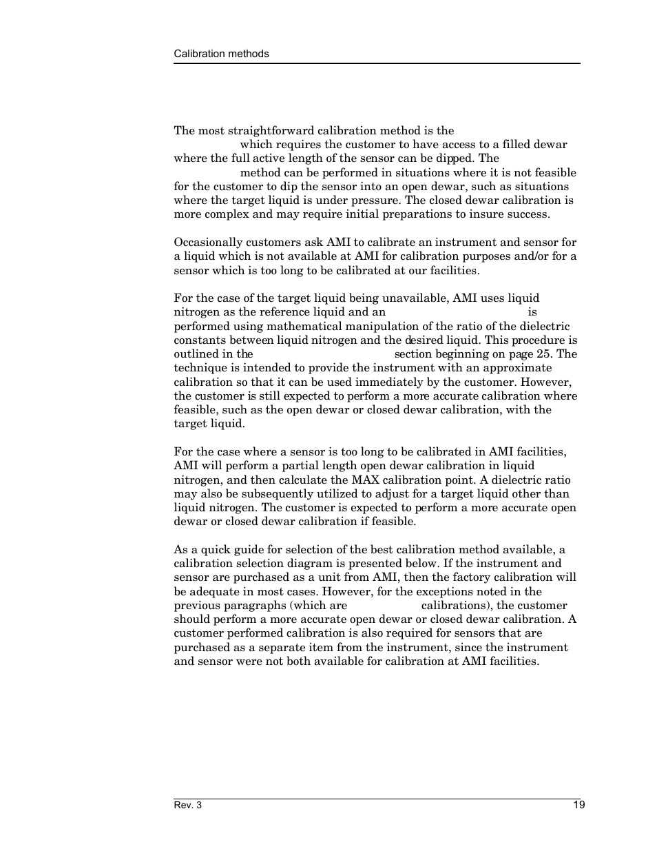 Calibration | American Magnetics 185 & 186 Liquid Level Instruments (CE-Marked) User Manual | Page 29 / 82