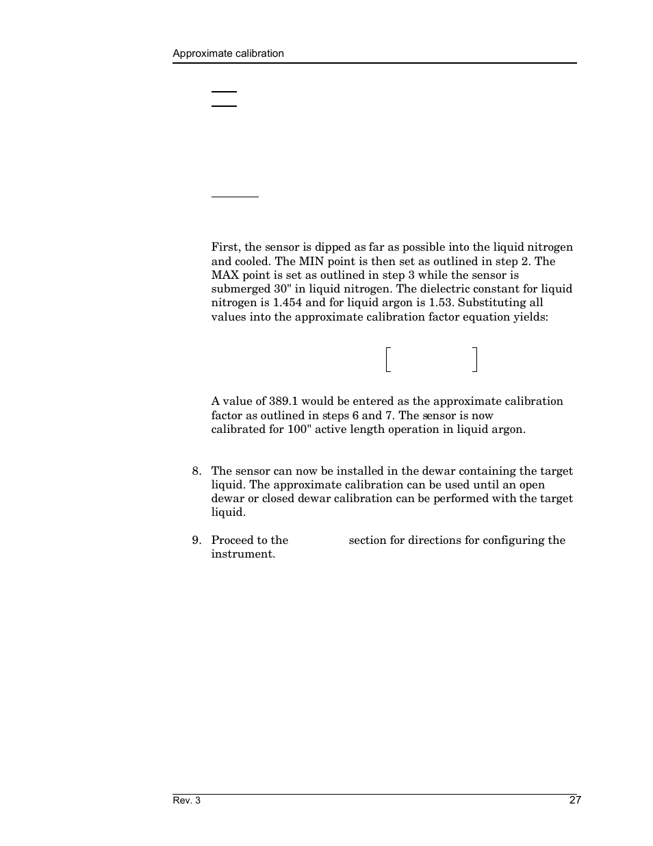 Calibration | American Magnetics 185 & 186 Liquid Level Instruments (CE-Marked) User Manual | Page 37 / 82