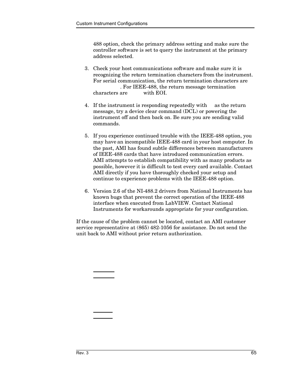 2 custom instrument configurations, 1 modifying the line voltage requirements, Service guide | American Magnetics 185 & 186 Liquid Level Instruments (CE-Marked) User Manual | Page 75 / 82