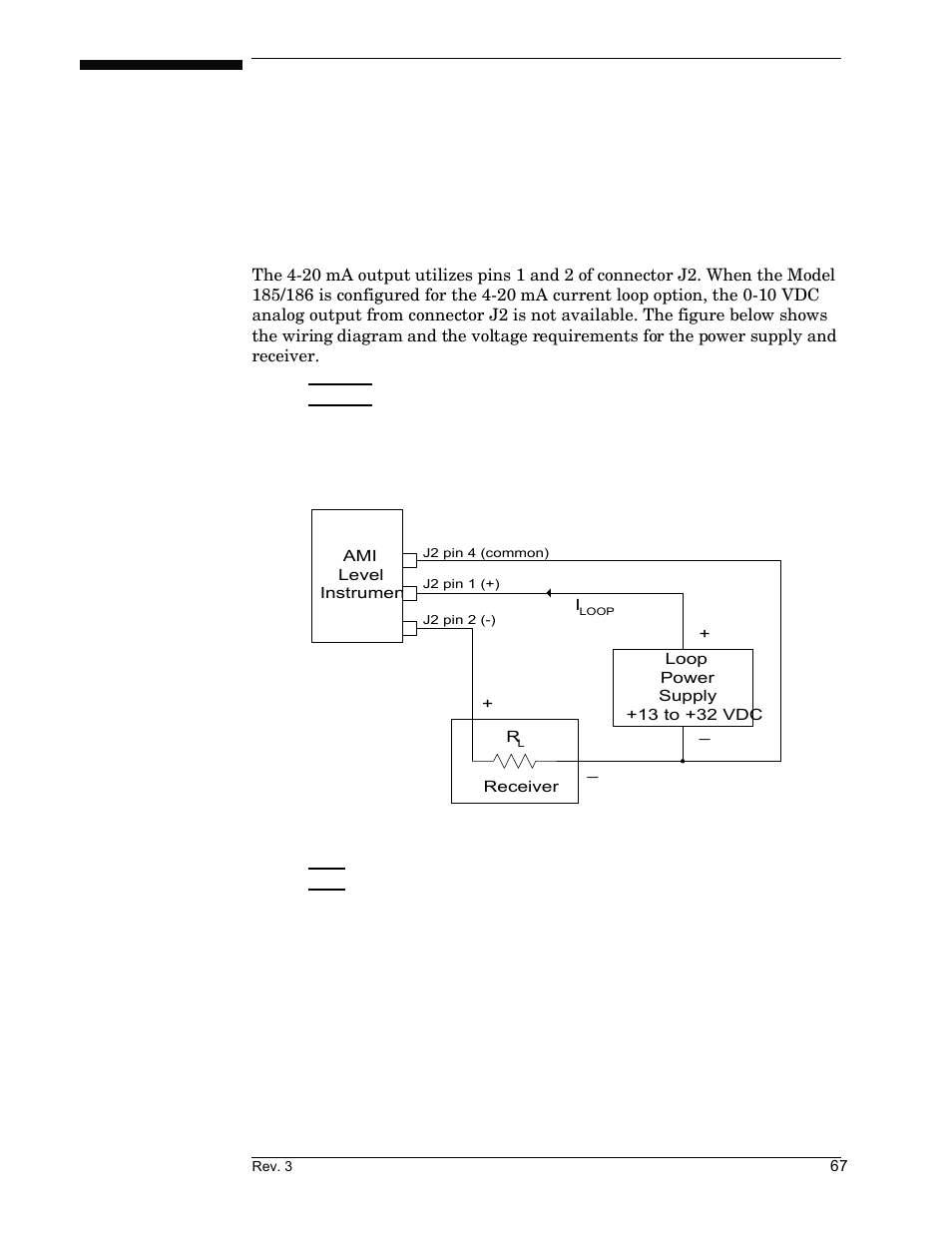 Appendix, A.1 4-20 ma current loop option | American Magnetics 185 & 186 Liquid Level Instruments (CE-Marked) User Manual | Page 77 / 82