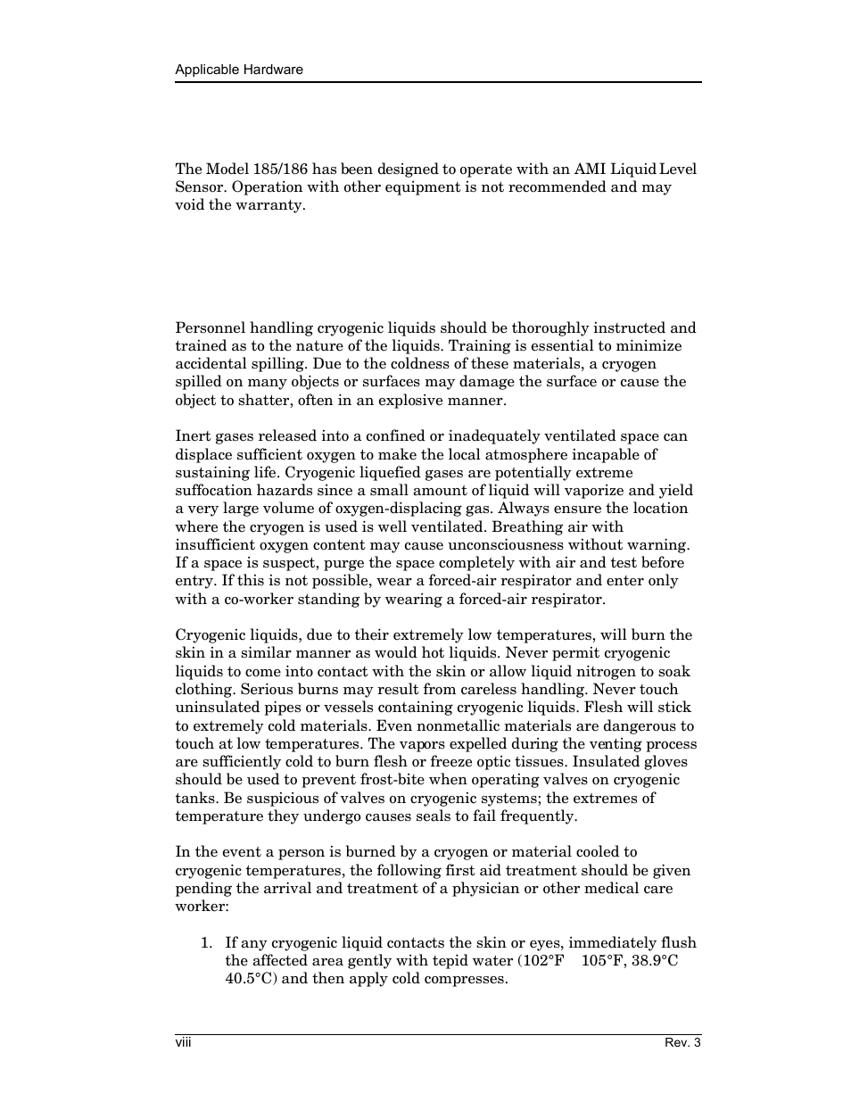 Foreword | American Magnetics 185 & 186 Liquid Level Instruments (CE-Marked) User Manual | Page 8 / 82
