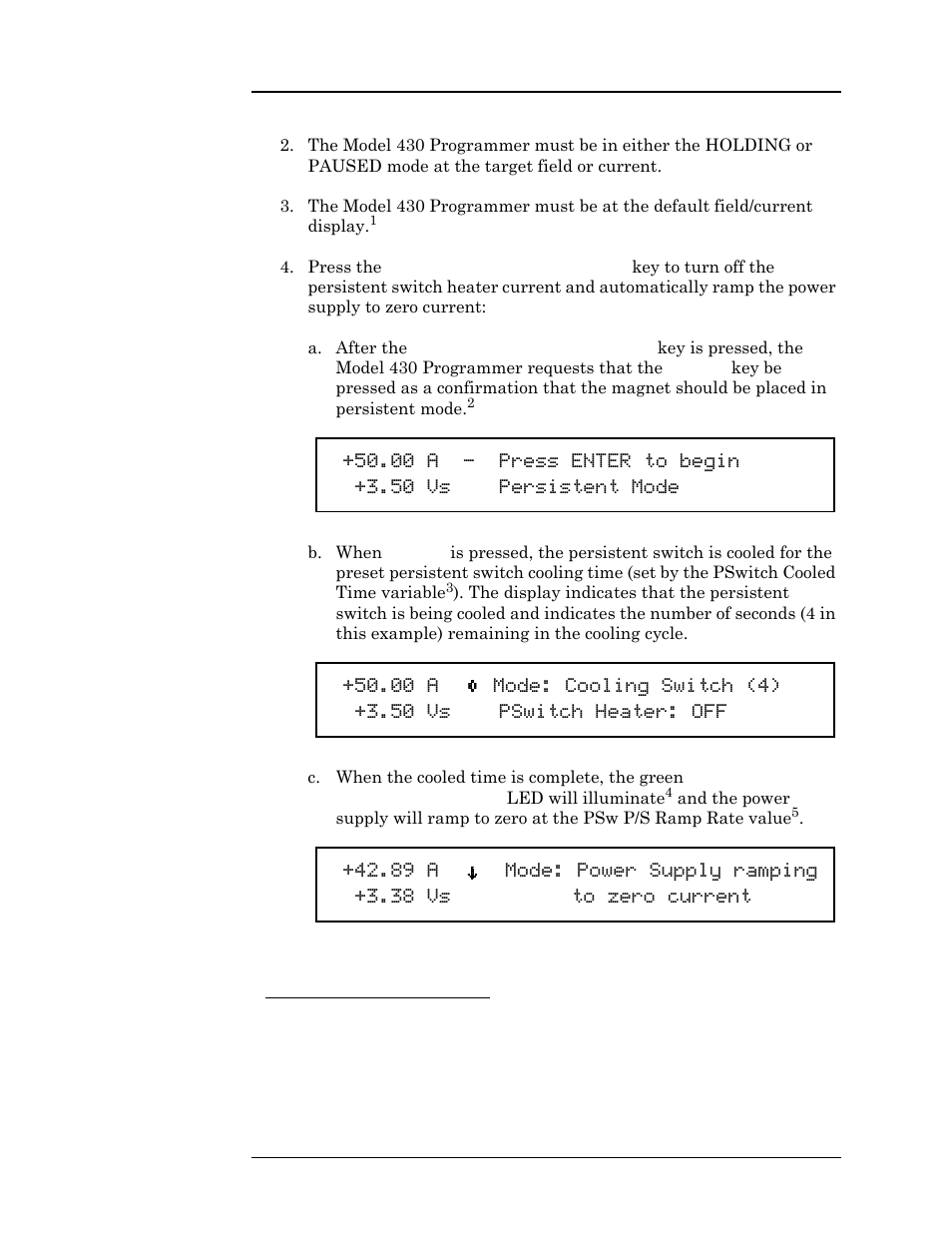 Operation | American Magnetics 03300PS-430-601 High Stability Integrated Power Supply System User Manual | Page 101 / 226