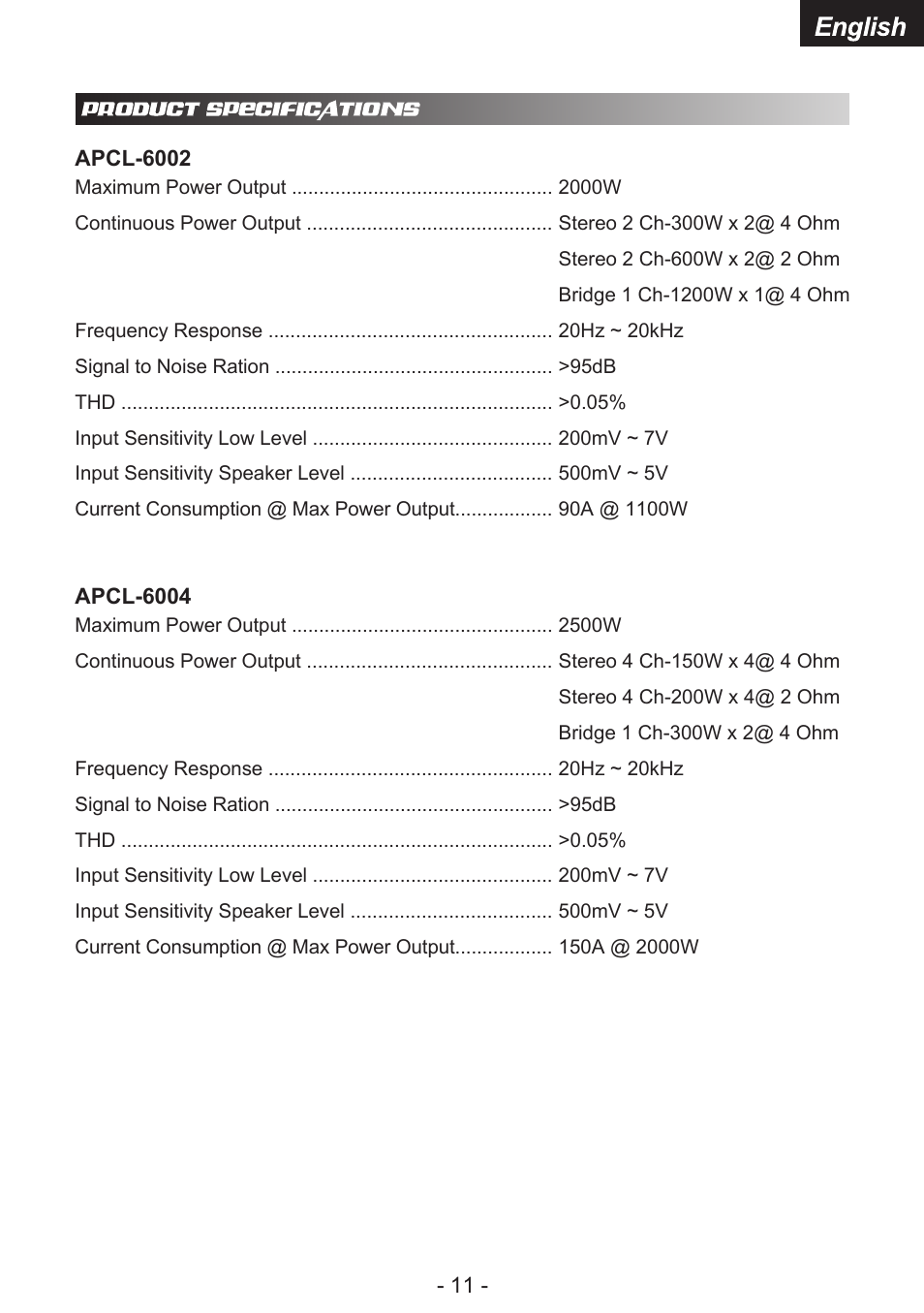 Audiopipe APCL-6002 es User Manual | Page 13 / 26