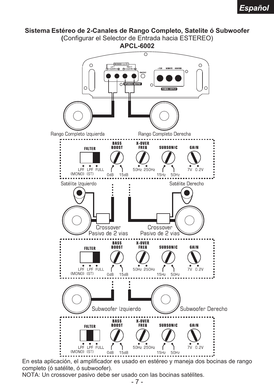 Audiopipe APCL-6002 es User Manual | Page 22 / 26