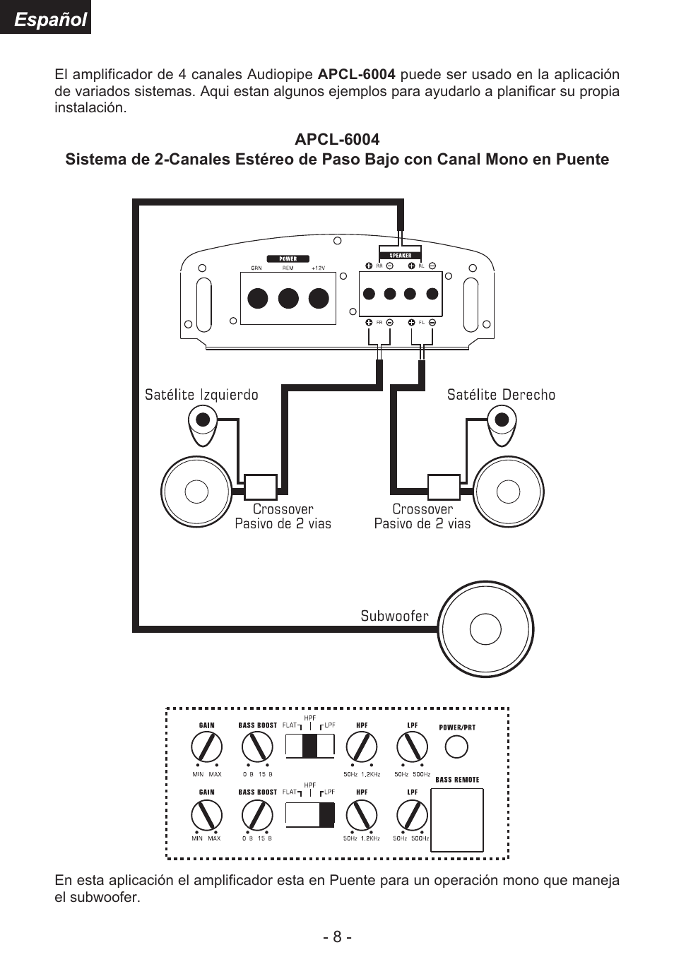 Audiopipe APCL-6002 es User Manual | Page 23 / 26