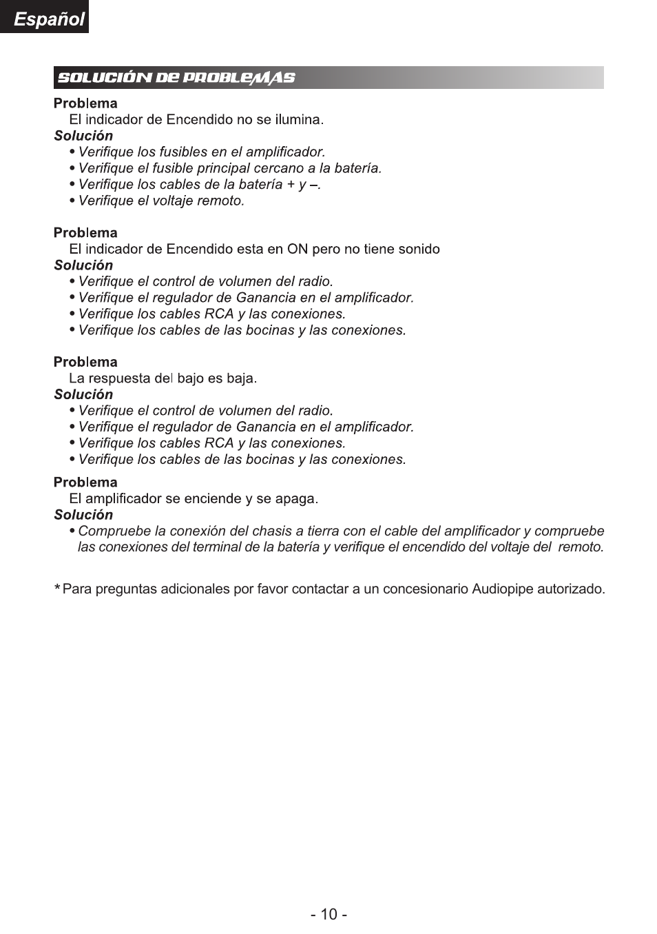 Audiopipe APCL-6002 es User Manual | Page 25 / 26