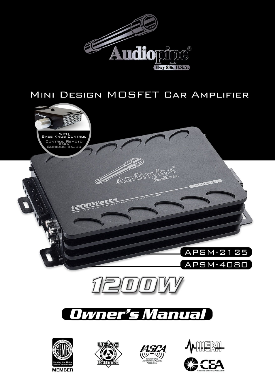 Audiopipe APSM-4080 User Manual | 14 pages