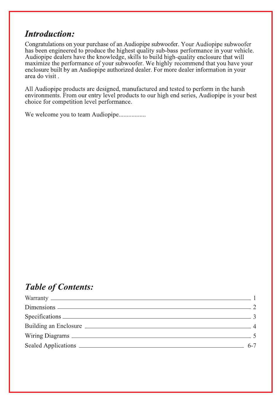 Audiopipe TS-FA120 User Manual | Page 2 / 10