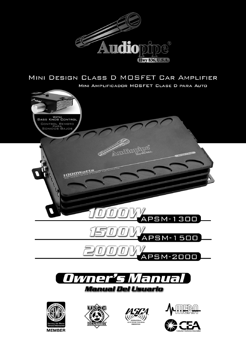 Audiopipe APSM-2000 es User Manual | 29 pages