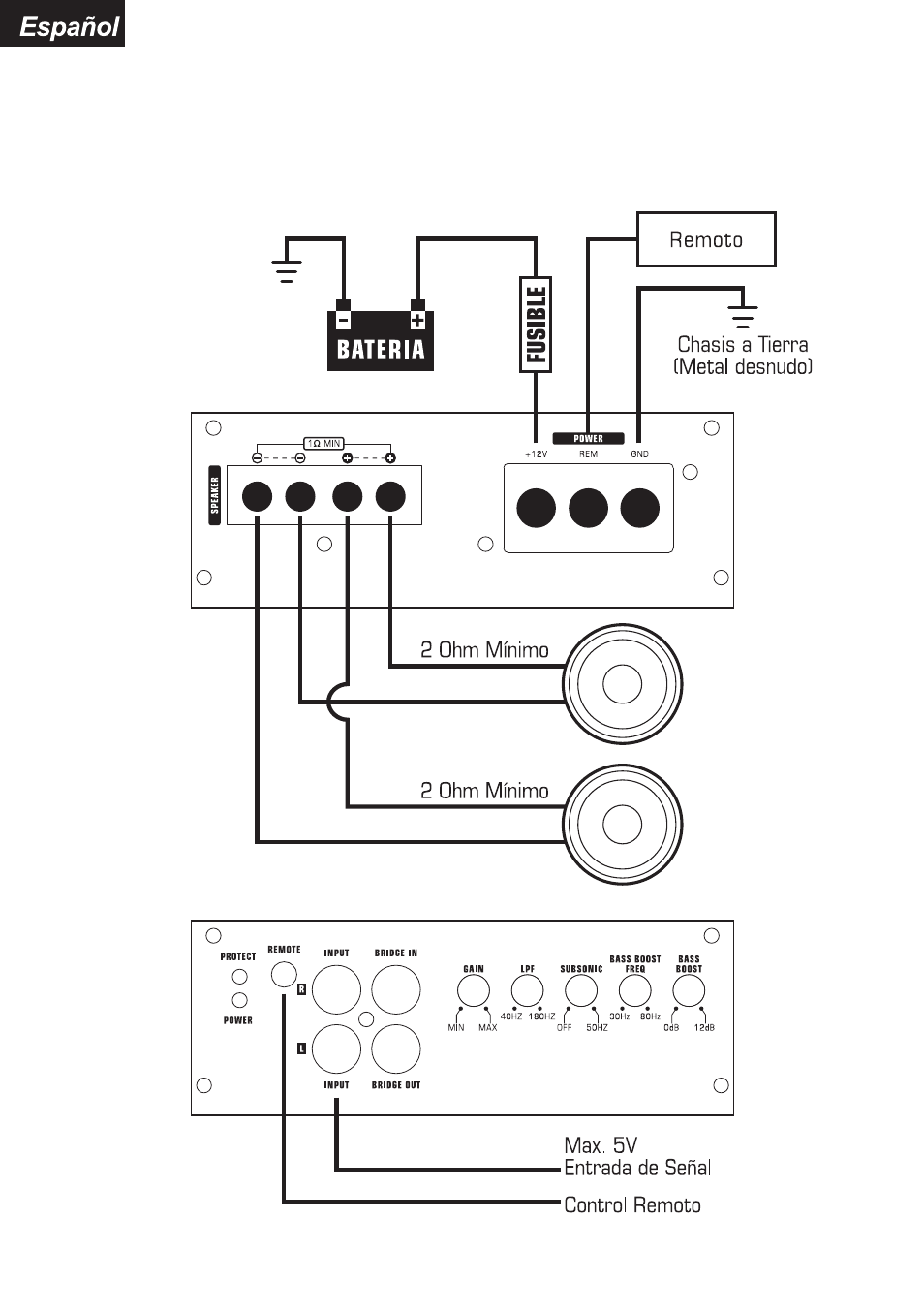 Audiopipe APSM-2000 es User Manual | Page 24 / 29