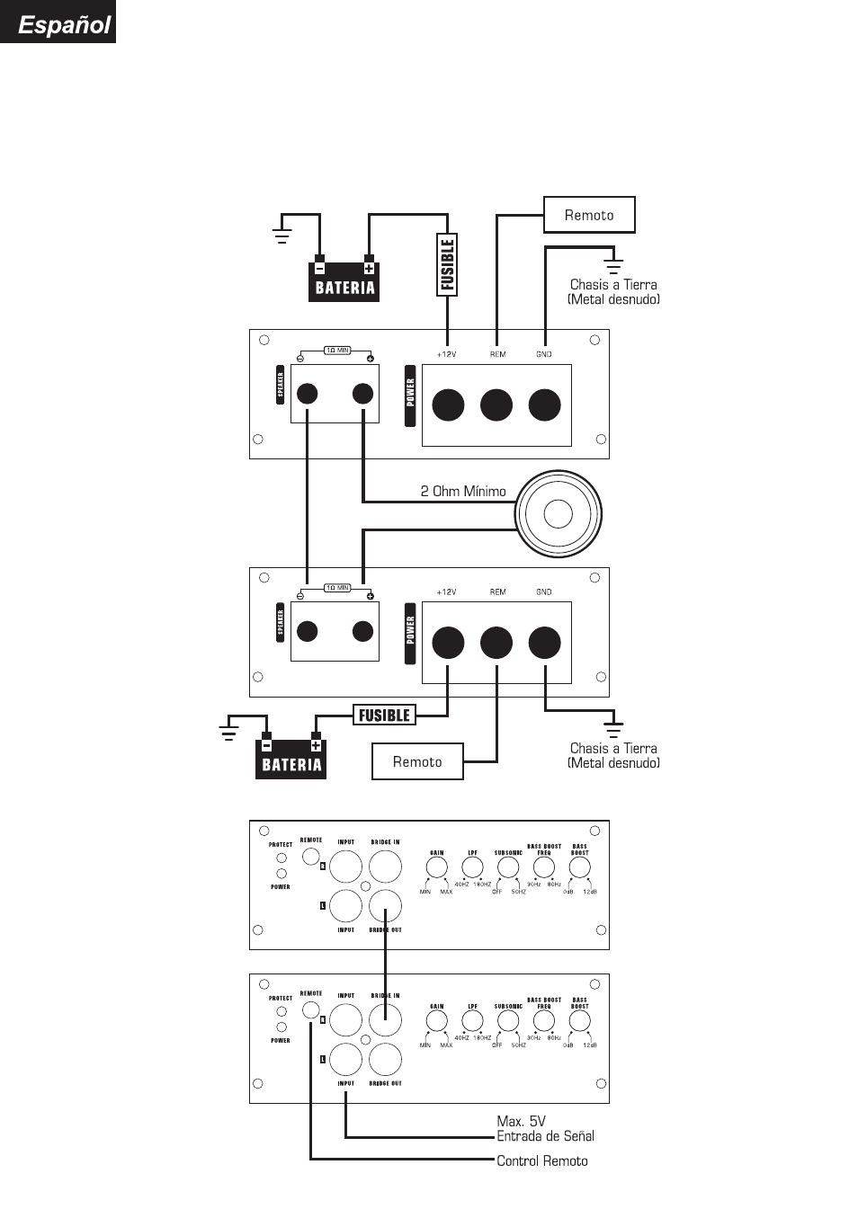 Audiopipe APSM-2000 es User Manual | Page 26 / 29