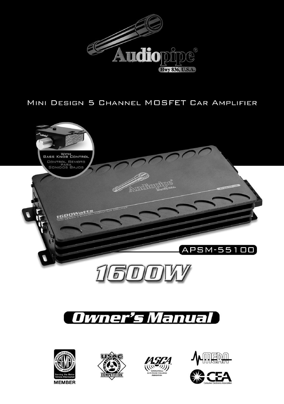 Audiopipe APSM-55100 User Manual | 7 pages