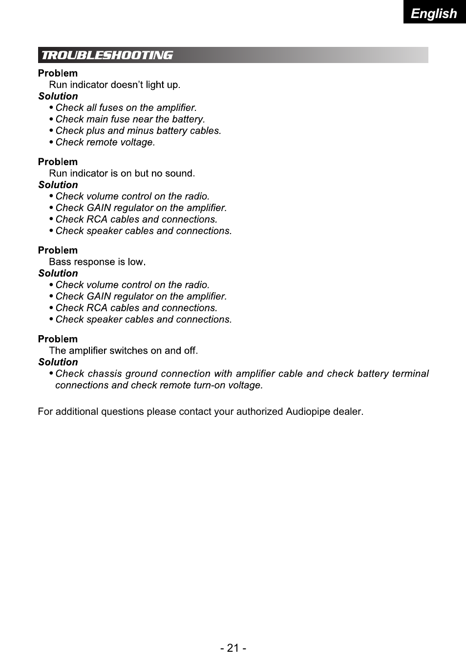 Audiopipe APSM-4050 es User Manual | Page 23 / 47