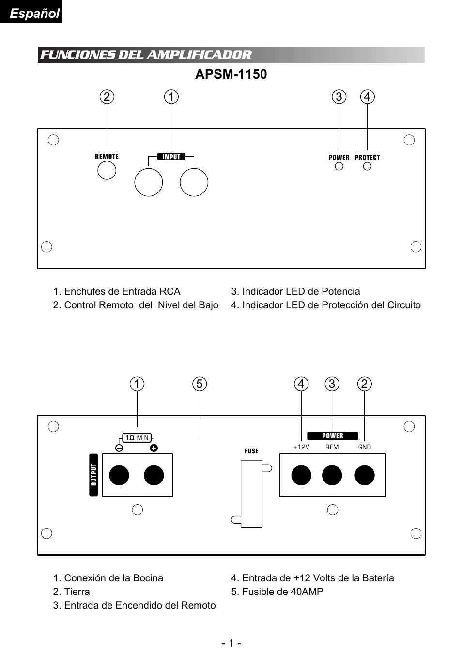 Audiopipe APSM-4050 es User Manual | Page 26 / 47