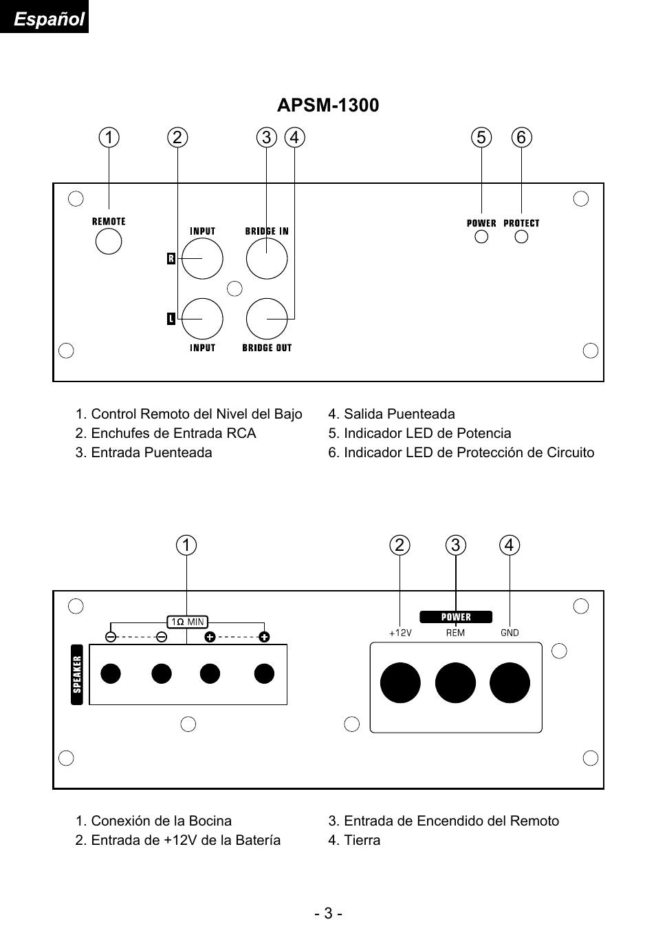 Audiopipe APSM-4050 es User Manual | Page 28 / 47