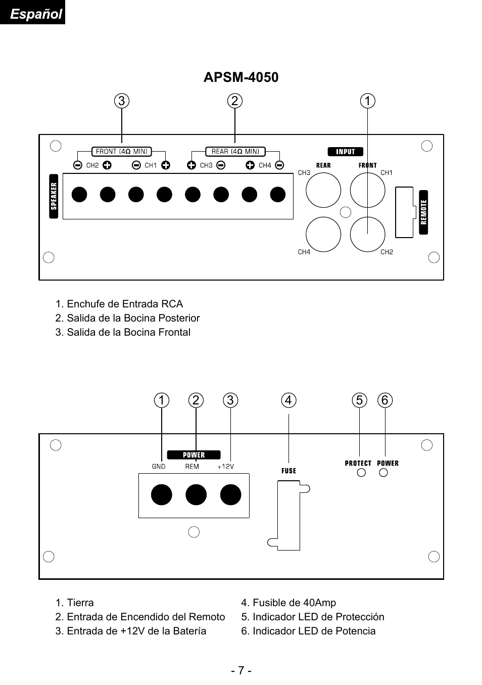 Audiopipe APSM-4050 es User Manual | Page 32 / 47