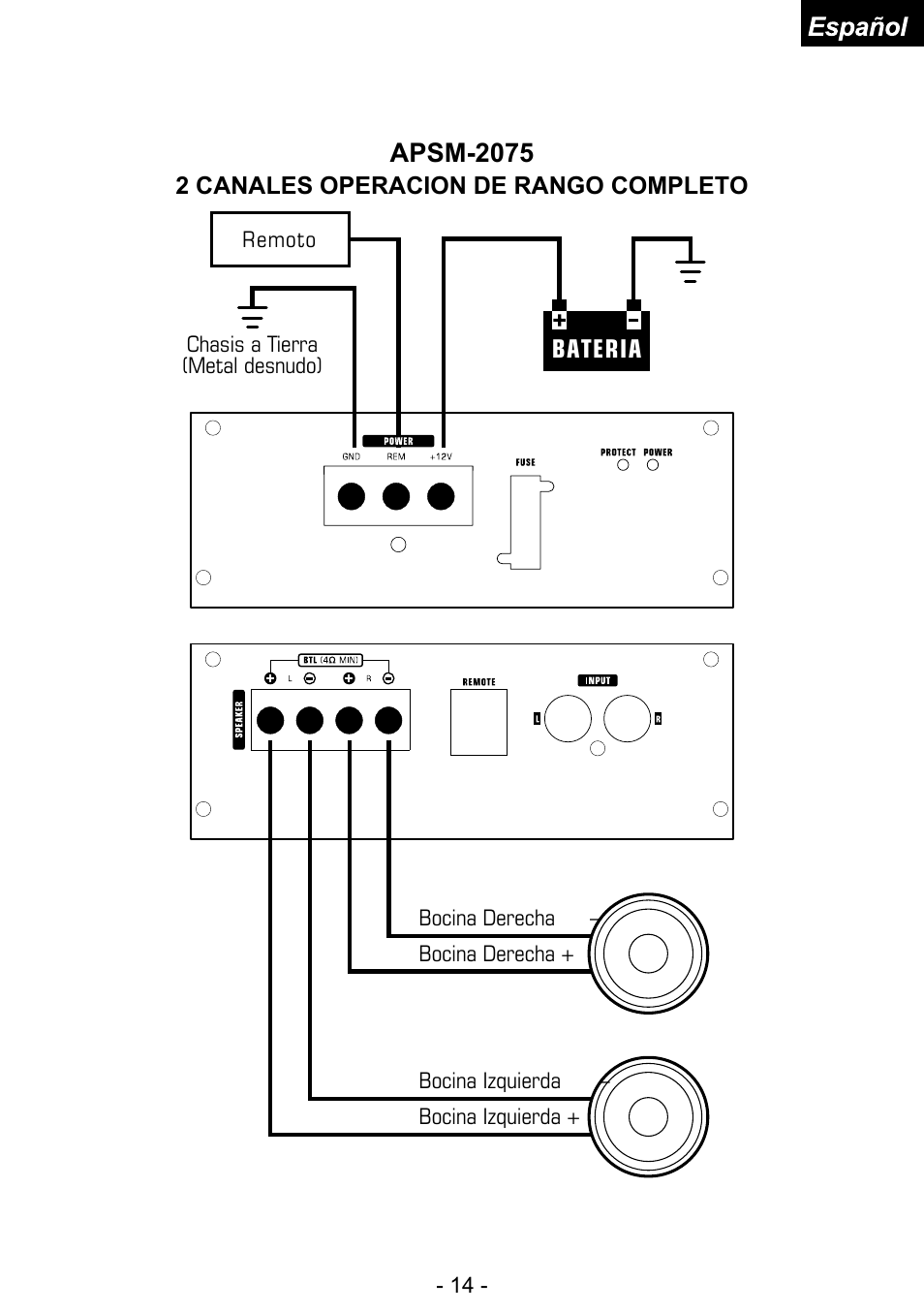 Apsm-2075 | Audiopipe APSM-4050 es User Manual | Page 39 / 47