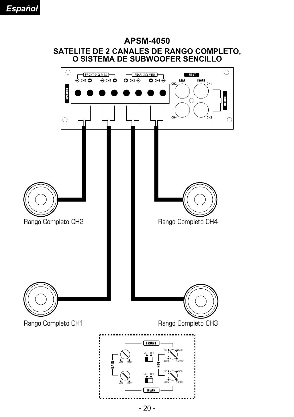 Apsm-4050 | Audiopipe APSM-4050 es User Manual | Page 45 / 47
