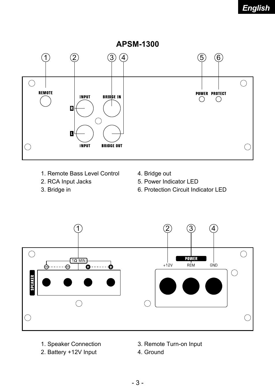Audiopipe APSM-4050 es User Manual | Page 5 / 47