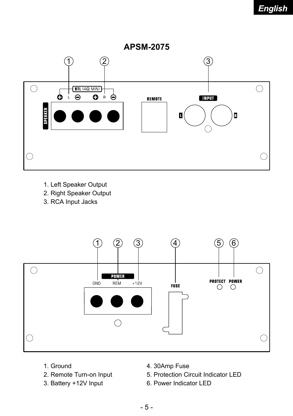 Audiopipe APSM-4050 es User Manual | Page 7 / 47