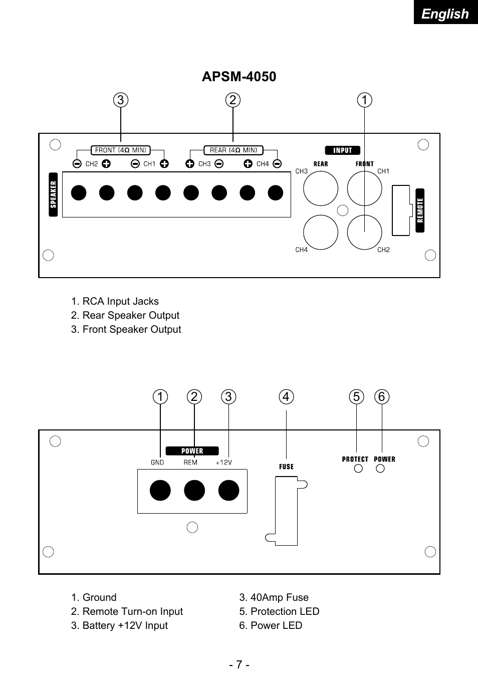 Audiopipe APSM-4050 es User Manual | Page 9 / 47