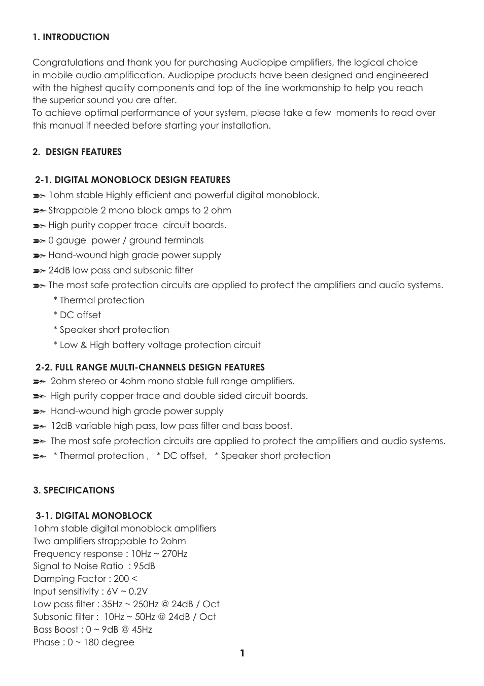 Audiopipe APK-700.5 User Manual | Page 2 / 12